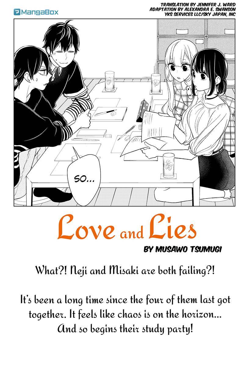 Koi to Uso Chapter 102 page 1 - Chapter 102: Studying Together