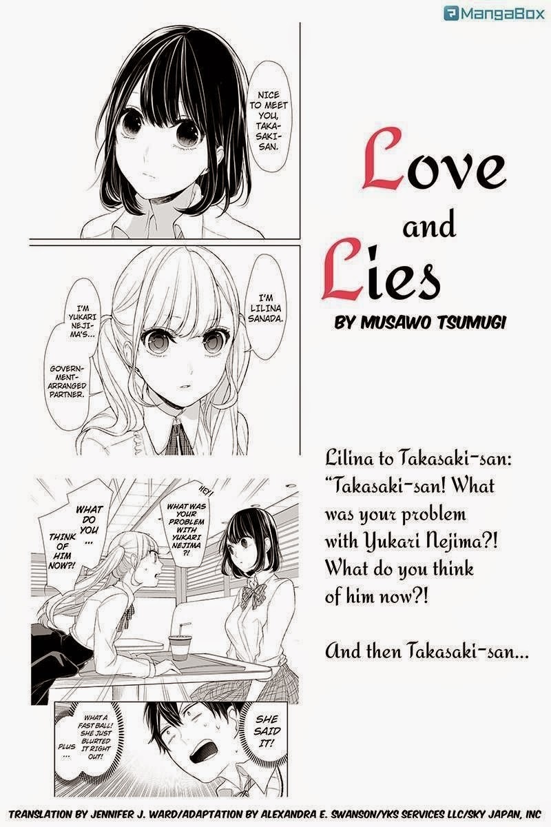 Koi to Uso Chapter 11 page 1 - Chapter 11: Top of the Genus (Supposedly)