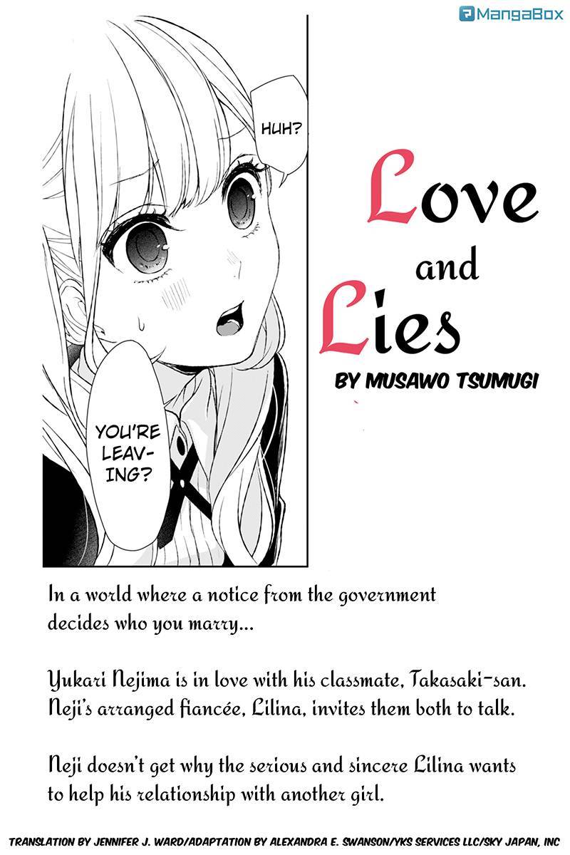Koi to Uso Chapter 12 page 1 - Chapter 12: Kissing Isn't That Simple!