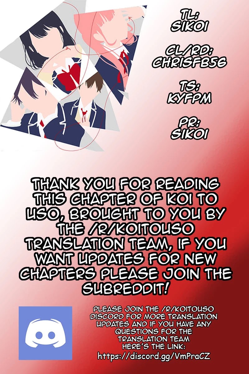 Koi to Uso Chapter 253 page 1 - Chapter 253: Open the Door