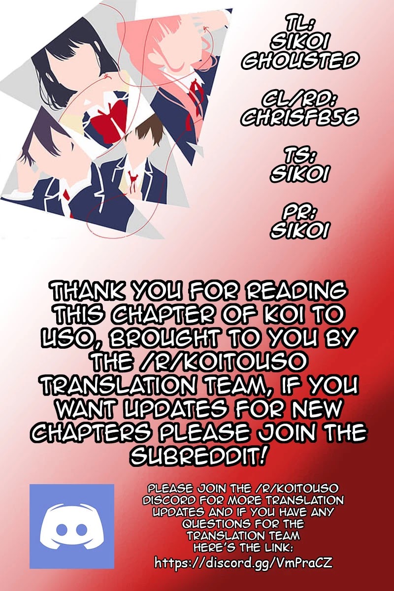 Koi to Uso Chapter 254 page 1 - Chapter 254: Longing