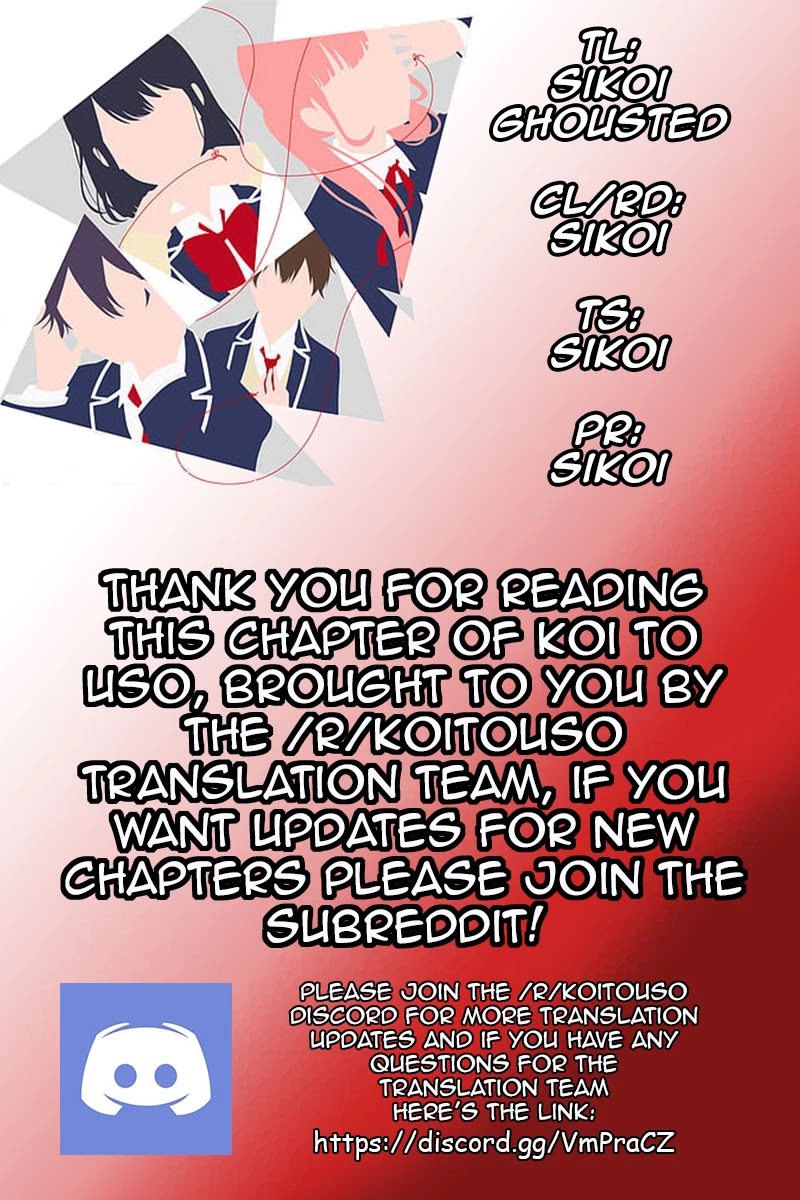 Koi to Uso Chapter 259 page 1 - Chapter 259: A Clarification With Good Intentions