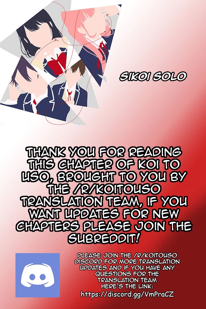 Koi to Uso Chapter 267 page 1 - Chapter 267: Please