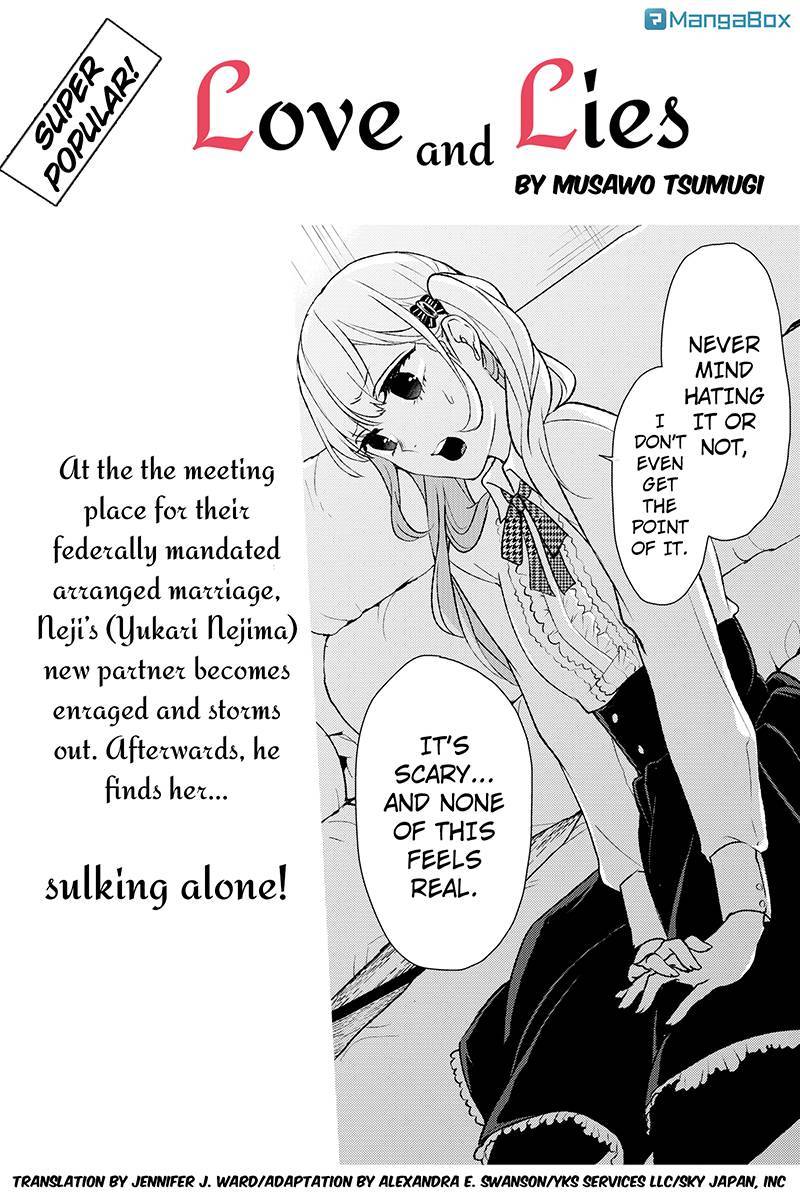Koi to Uso Chapter 6 page 1 - Chapter 6: The Correct Way to Grovel!