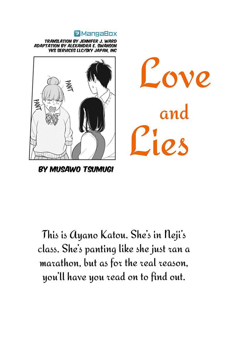 Koi to Uso Chapter 89 page 1 - Chapter 89: Katou-san Worries Over Nothing