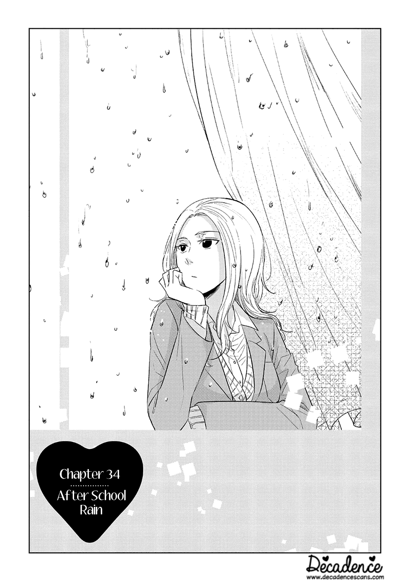 Koi to Yobu ni wa Kimochi Warui Chapter 34 page 1 - Chapter 34: After School Rain