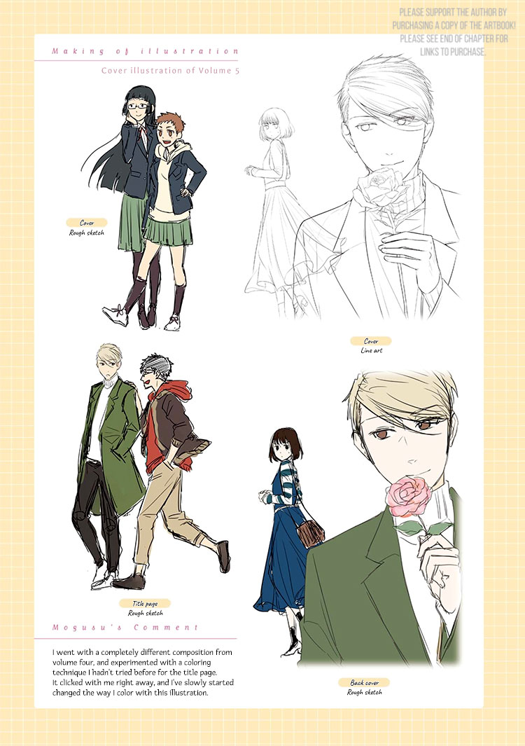 Koi to Yobu ni wa Kimochi Warui Chapter 56.5 page 10 - Chapter 56.5: Une Fleur: Artbook - Ch 1-6