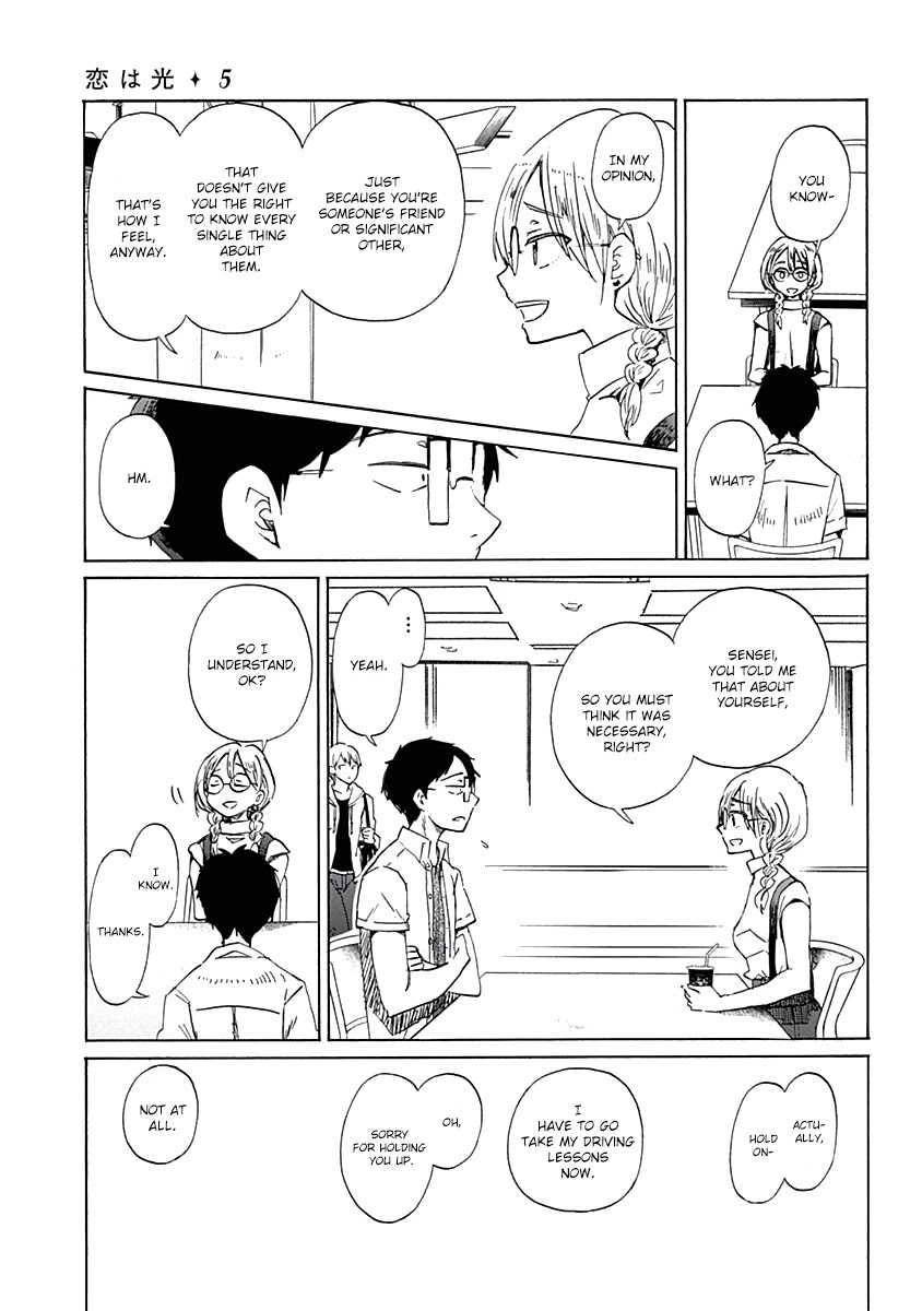 Koi wa Hikari Chapter 25 page 28 - Chapter 25: Their Respective Loves