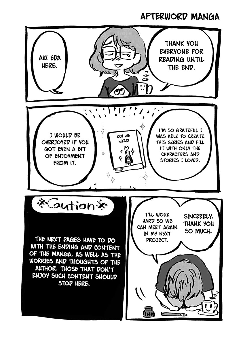 Koi wa Hikari Chapter 42 page 32 - Chapter 42: I Want to Learn about Love [END]