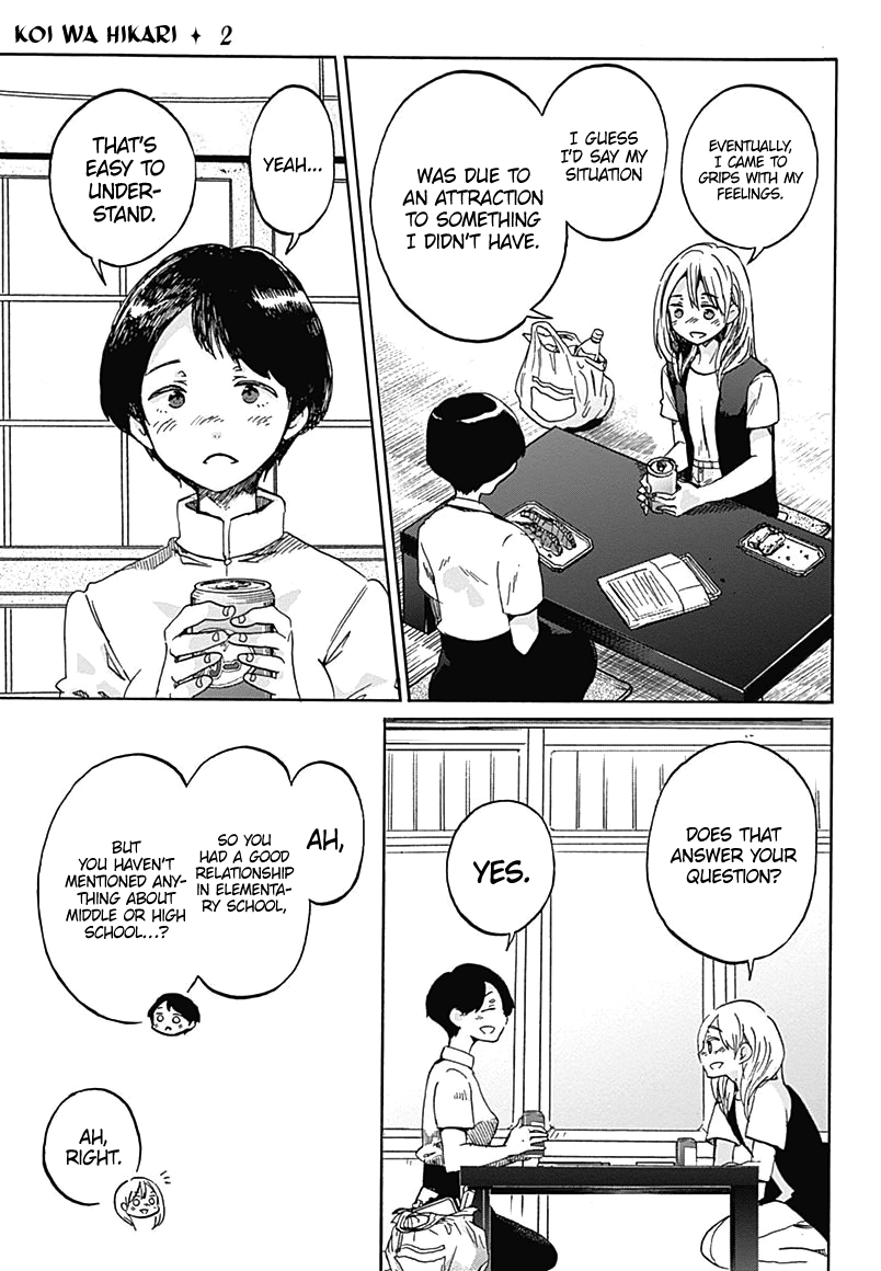 Koi wa Hikari Chapter 8 page 16 - Chapter 8: Their Circumstances