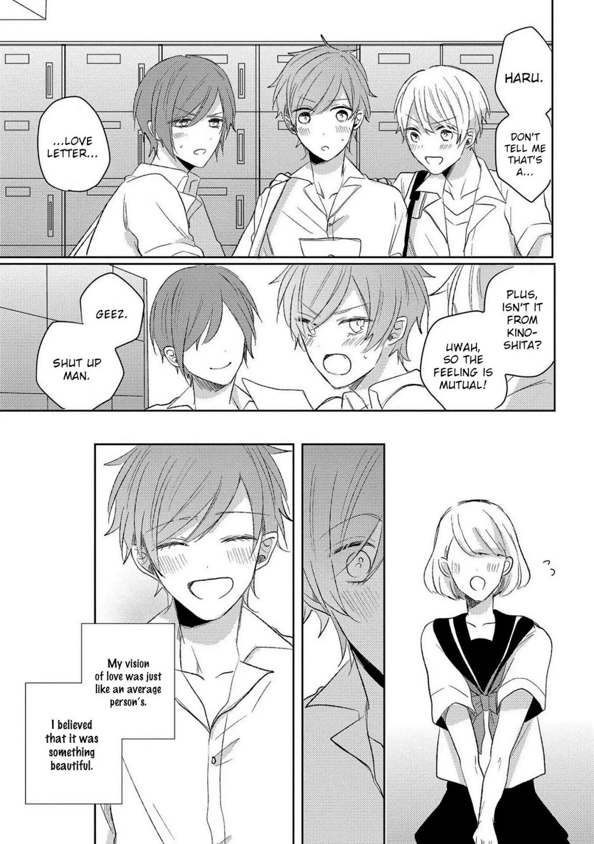 Koi wa Kataru ni, Ochiru Mono. Chapter 3 page 8 - Chapter 3