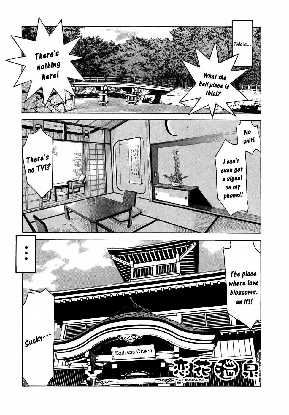 Koibana Onsen Chapter 7 page 1 - Chapter 7: The Internet Addict
