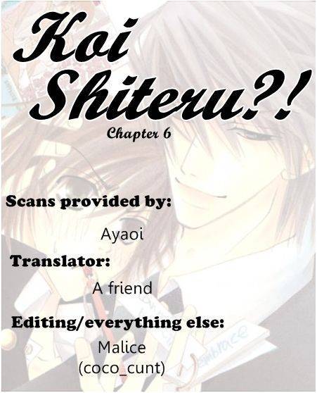 Koishiteru!? Chapter 6 page 1 - Chapter 6