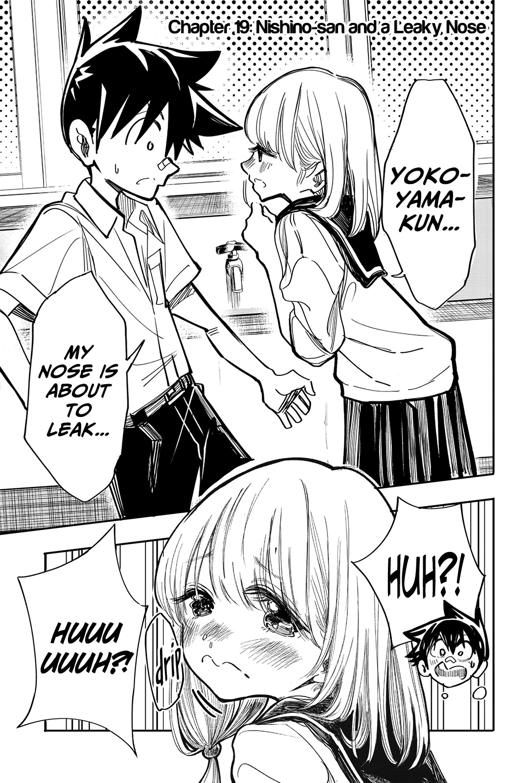 Koitsu Ore No Koto Suki Nanoka?! Chapter 19 page 1 - Chapter 19: Nishino-san and the Leaky Nose