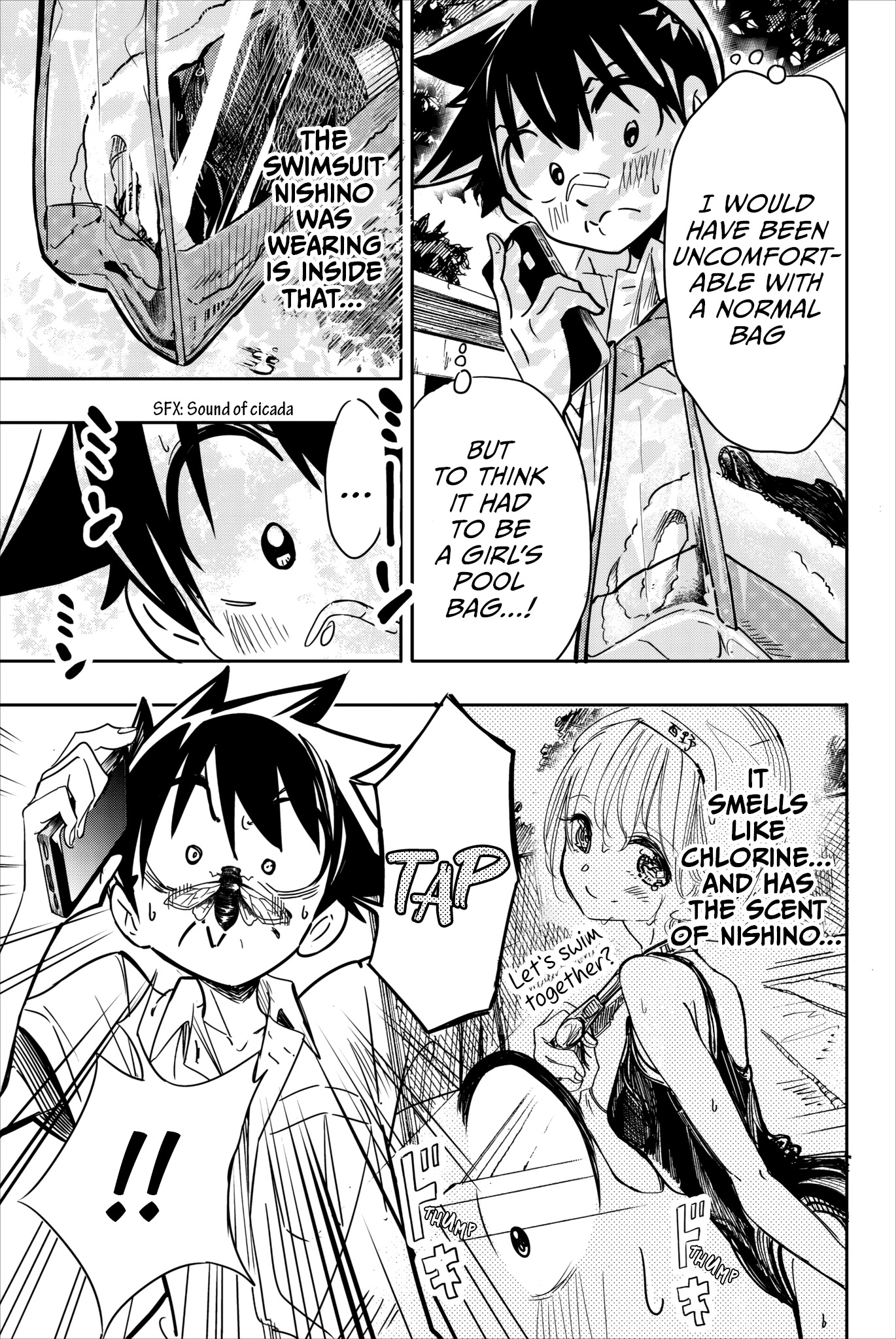 Koitsu Ore No Koto Suki Nanoka?! Chapter 22 page 3 - Chapter 22: Nishino-san’s pool bag