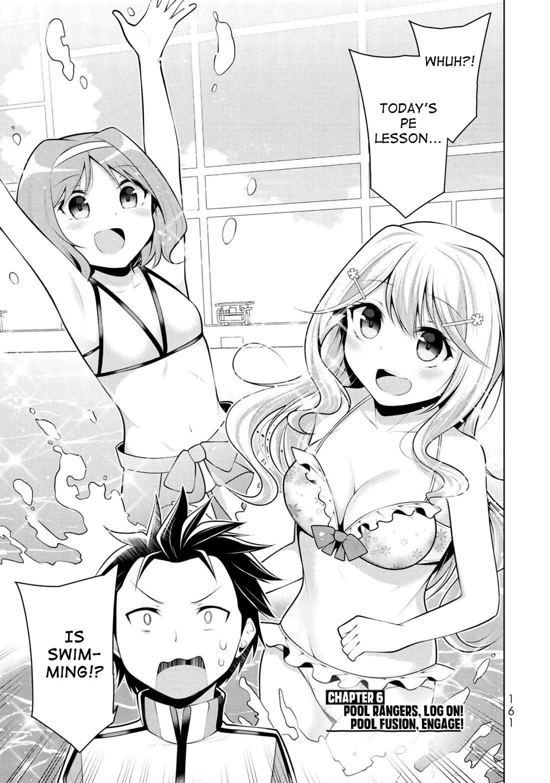 Koitsu-ra no Shoutai ga Onnada to Oredake ga Shitte Iru Chapter 6 page 1 - Chapter 6: Pool rangers, log on! Pool fusion, engage!