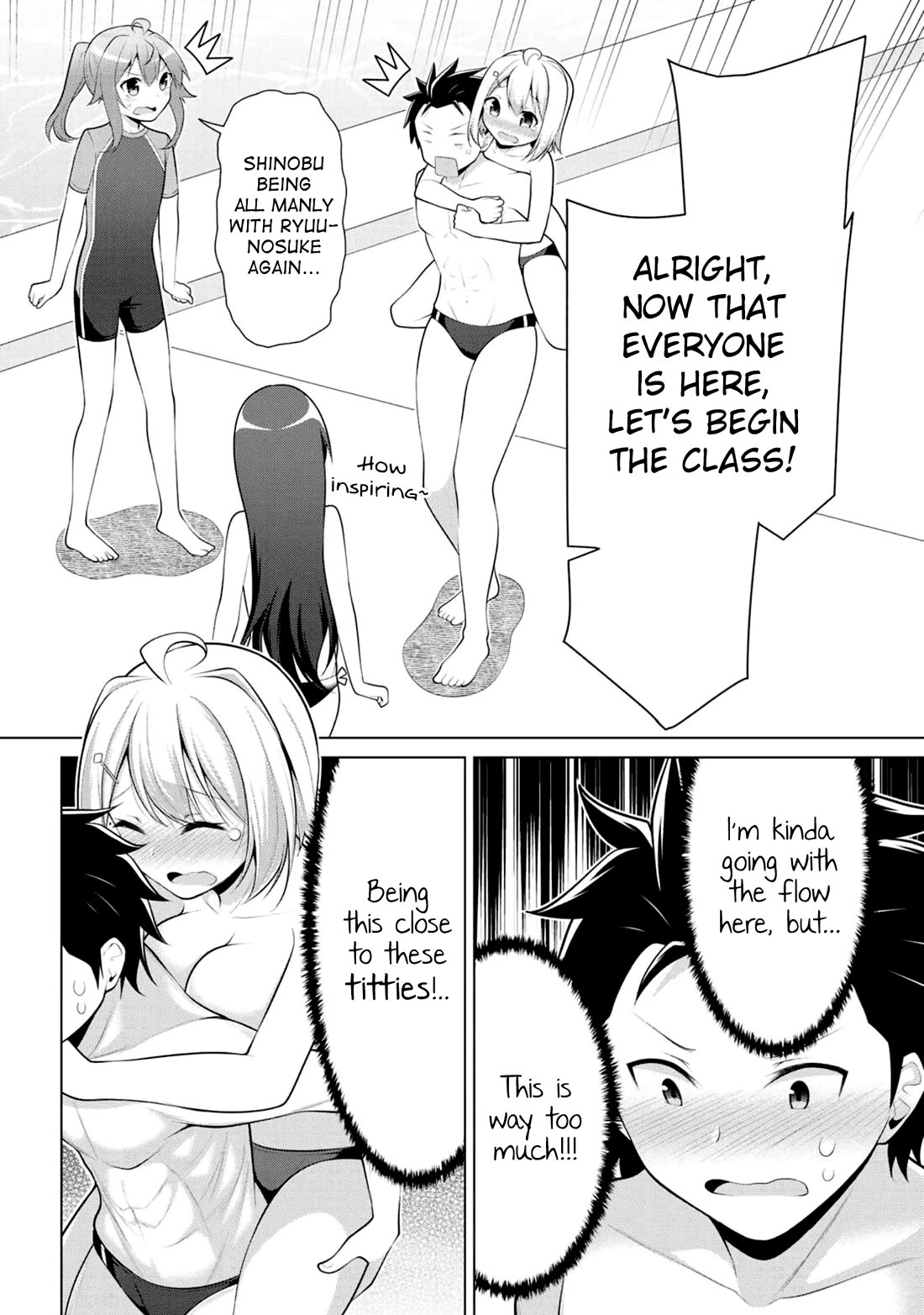 Koitsu-ra no Shoutai ga Onnada to Oredake ga Shitte Iru Chapter 6 page 11 - Chapter 6: Pool rangers, log on! Pool fusion, engage!