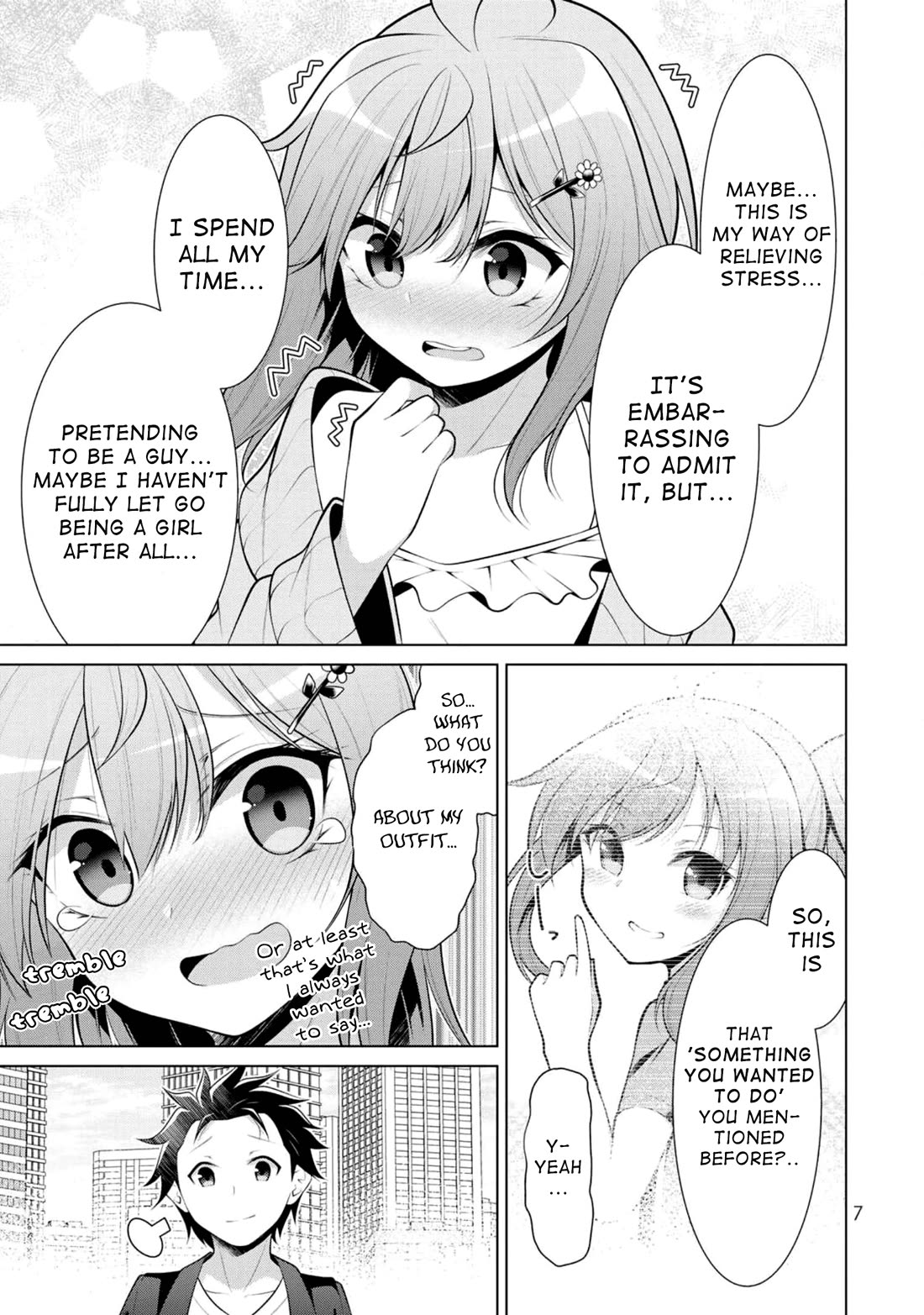 Koitsu-ra no Shoutai ga Onnada to Oredake ga Shitte Iru Chapter 7 page 6 - Chapter 7: Cross-Dressing Date: Batting & Docking
