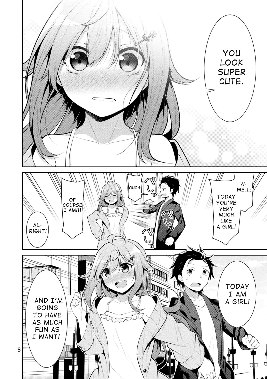 Koitsu-ra no Shoutai ga Onnada to Oredake ga Shitte Iru Chapter 7 page 7 - Chapter 7: Cross-Dressing Date: Batting & Docking