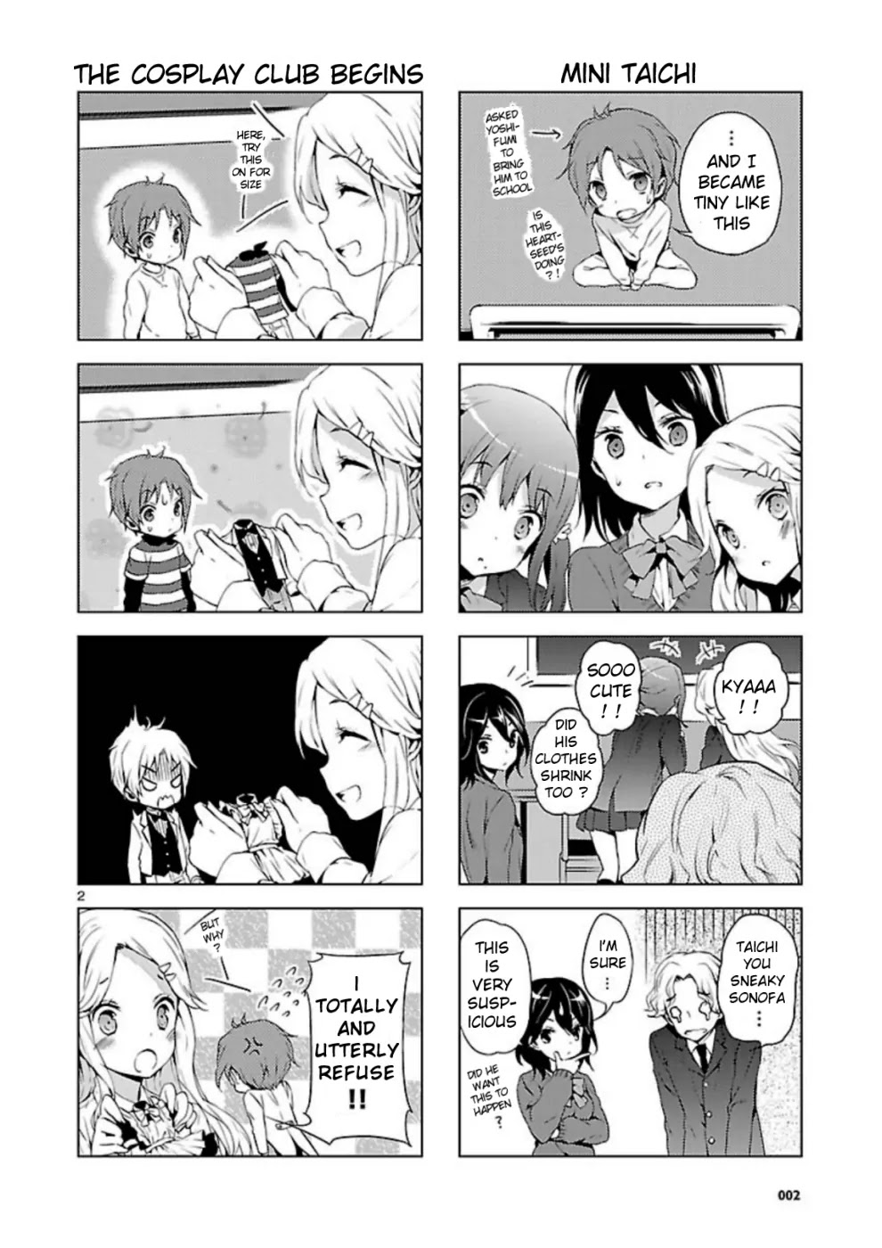 Kokoro Connect Chapter 6.5 page 2 - Vol.1 Chapter Omake 1: Petit Random Omake 1
