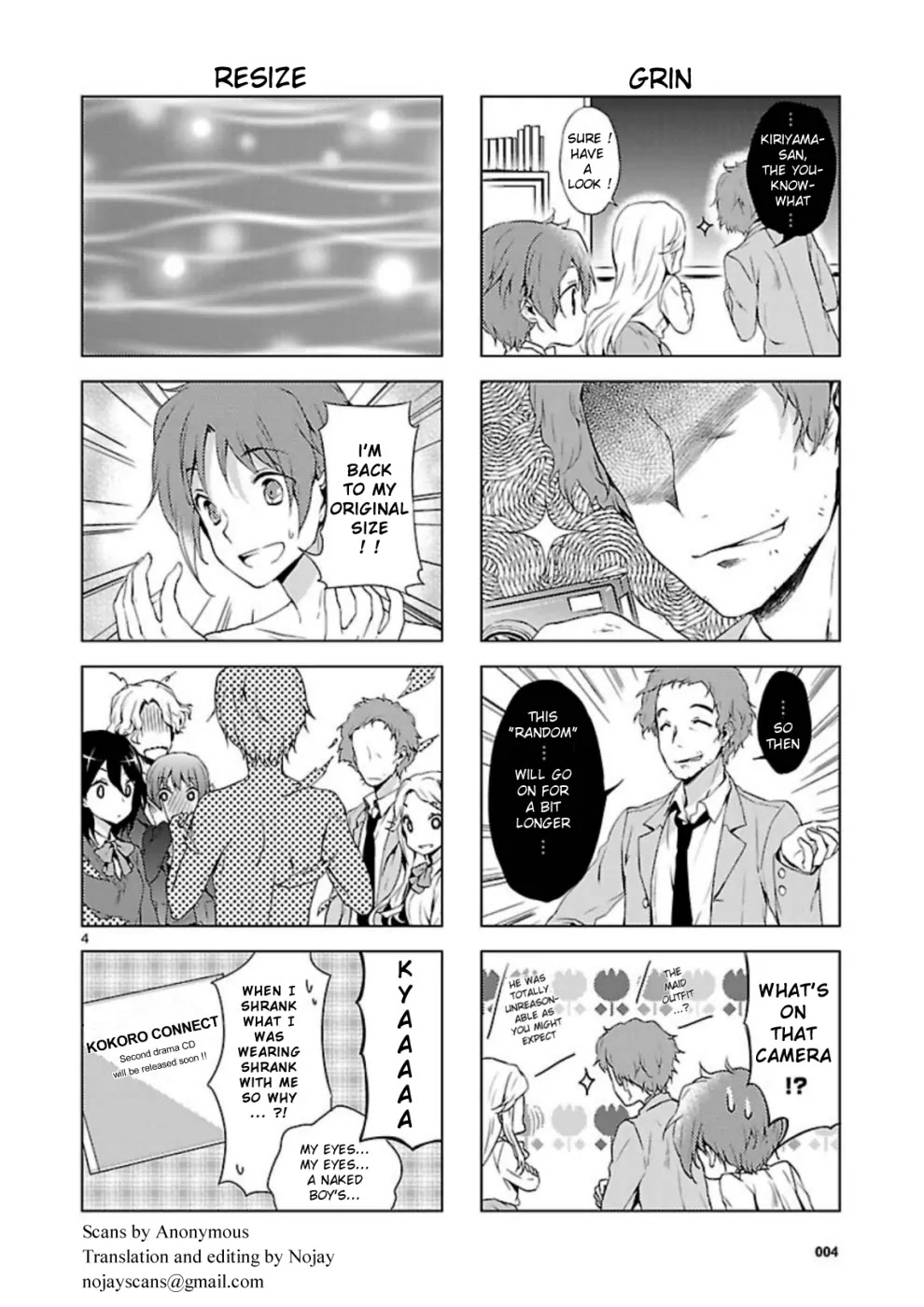 Kokoro Connect Chapter 6.5 page 4 - Vol.1 Chapter Omake 1: Petit Random Omake 1