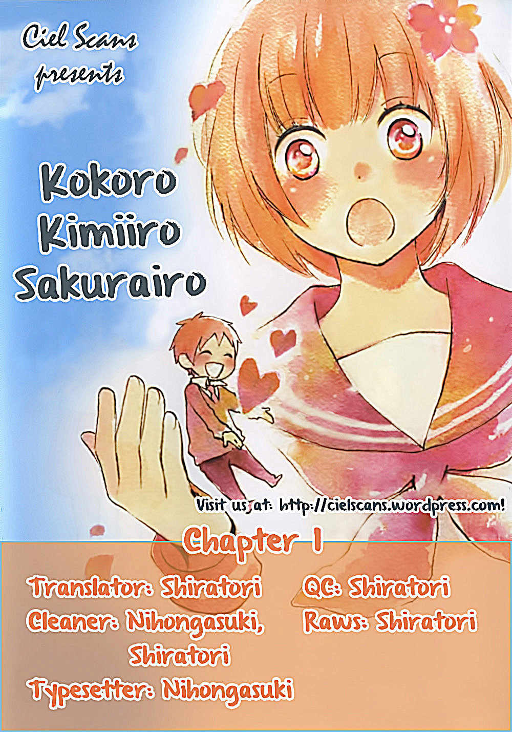 Kokoro Kimiiro Sakura Iro Chapter 1 page 1 - Chapter 1