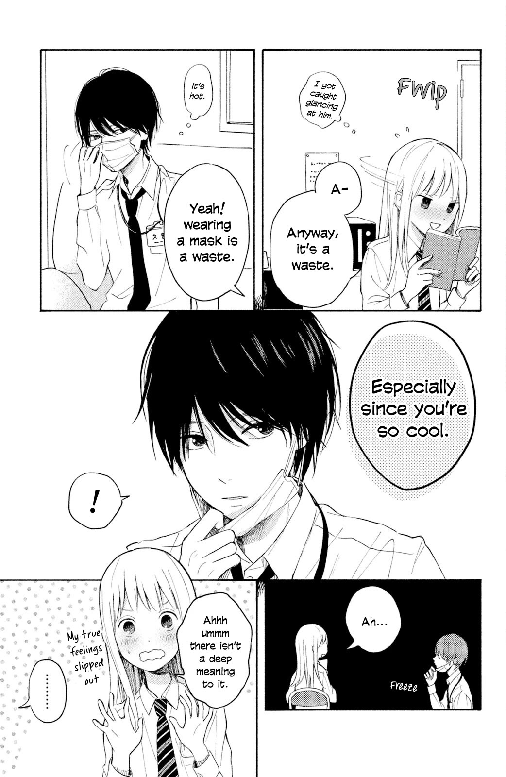 Kokuhaku Biyori Chapter 1.5 page 3 - Chapter 1.5: Extra 1 - Kuno-san's Mask