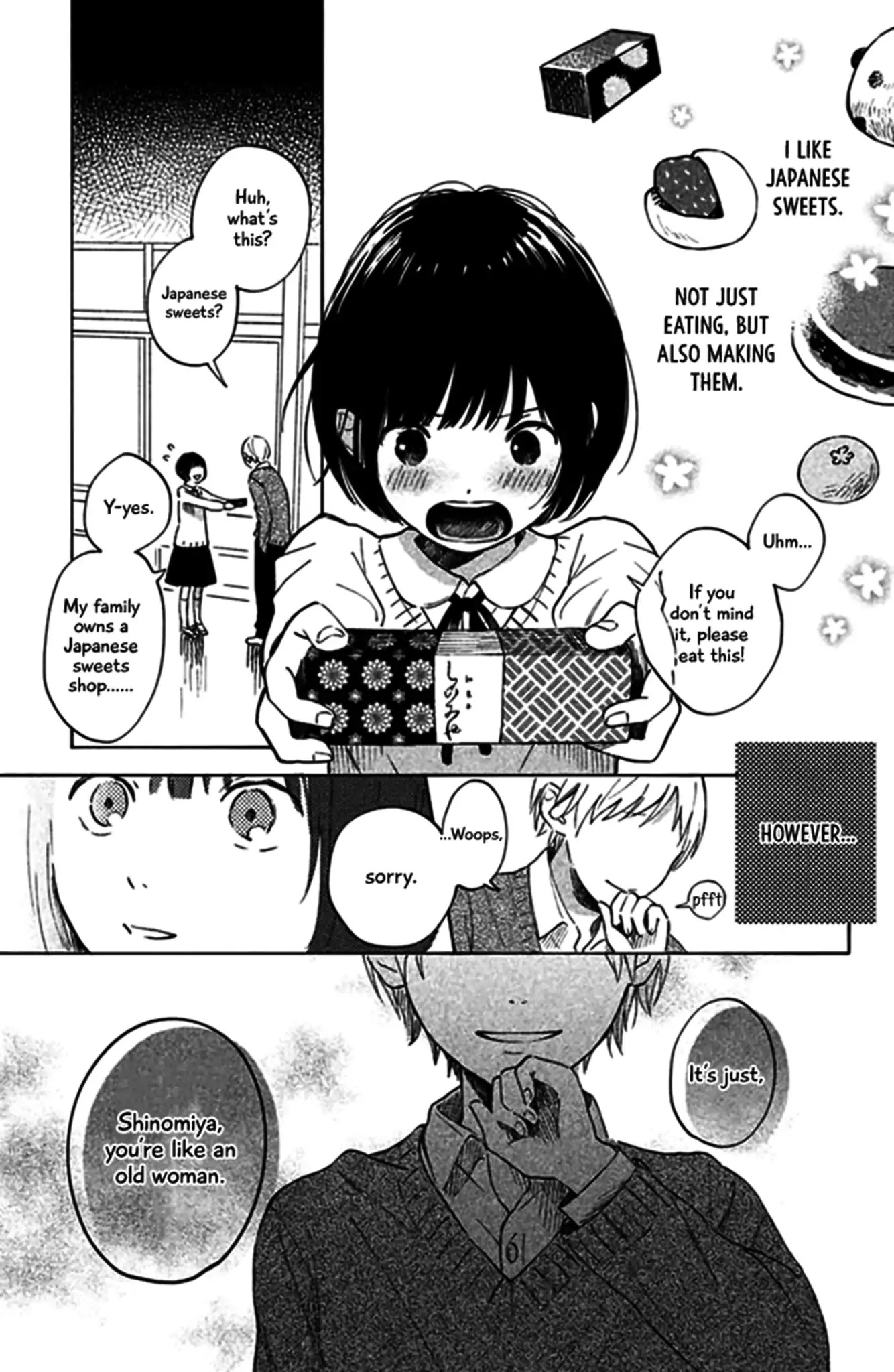 Kokuhaku Biyori Chapter 3 page 1 - Chapter 3: Amatou-kun to Koi no Aji