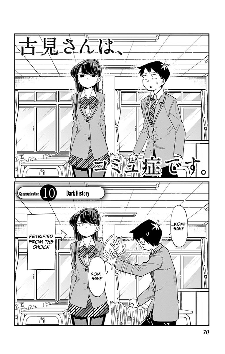 Komi-san wa Komyushou Desu Chapter 10 page 1 - Chapter 10 : Dark History
