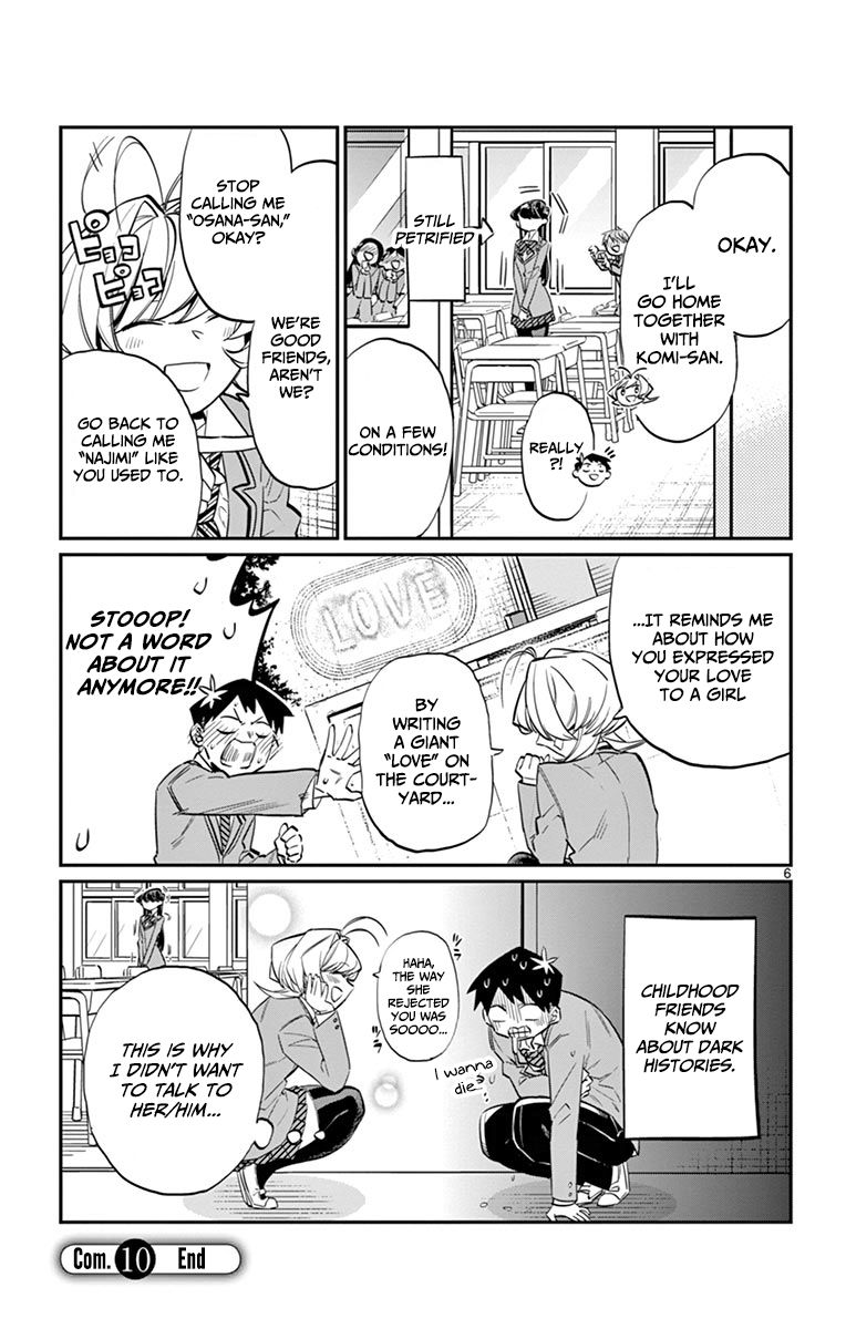 Komi-san wa Komyushou Desu Chapter 10 page 6 - Chapter 10 : Dark History