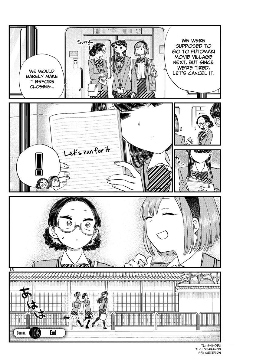 Komi-san wa Komyushou Desu Chapter 108 page 18 - Chapter 108 : Free Time