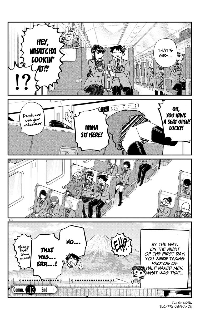 Komi-san wa Komyushou Desu Chapter 113 page 18 - Chapter 113 : The train ride home