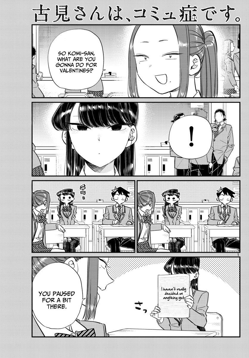 Komi-san wa Komyushou Desu Chapter 116 page 1 - Chapter 116 : Preparing for valentines
