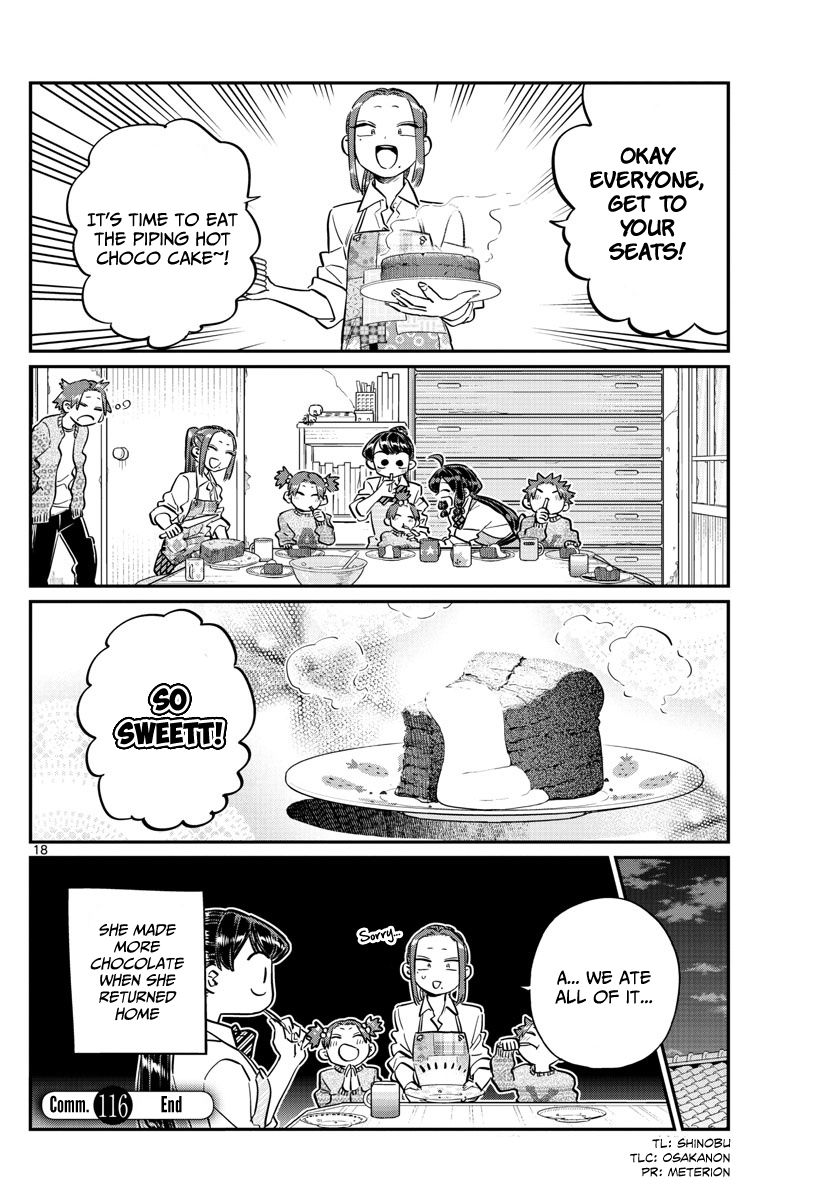Komi-san wa Komyushou Desu Chapter 116 page 18 - Chapter 116 : Preparing for valentines