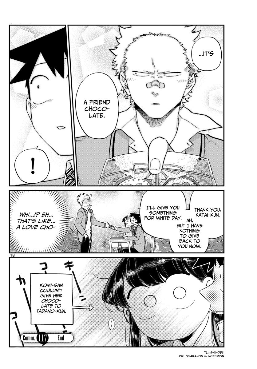 Komi-san wa Komyushou Desu Chapter 117 page 18 - Chapter 117 : Valentine's day