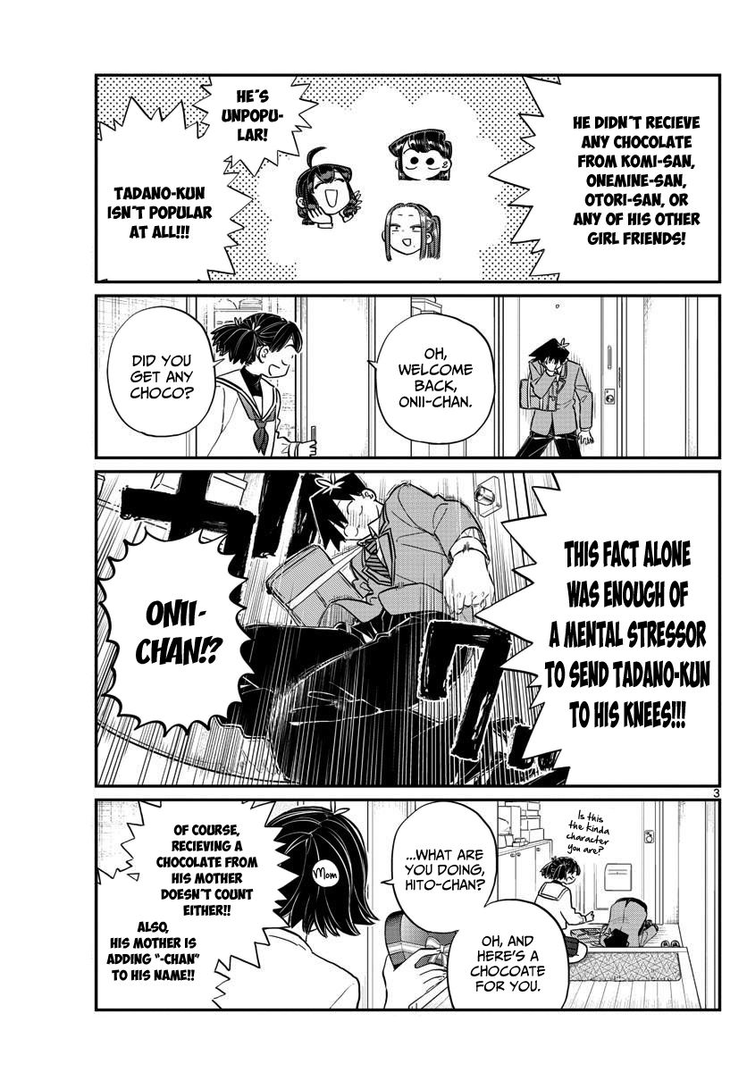 Komi-san wa Komyushou Desu Chapter 118 page 3 - Chapter 118 : Valentine's day 2