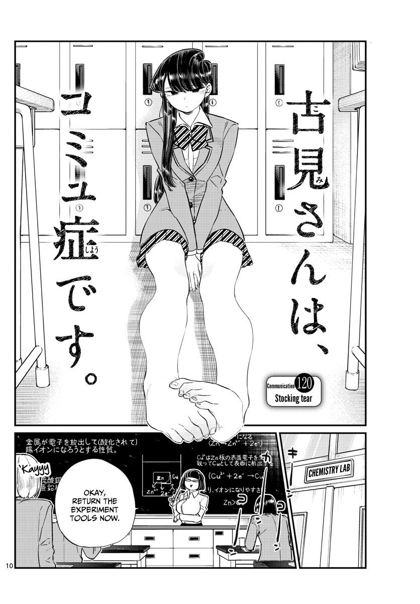 Komi-san wa Komyushou Desu Chapter 120 page 1 - Chapter 120 : Stocking Tear