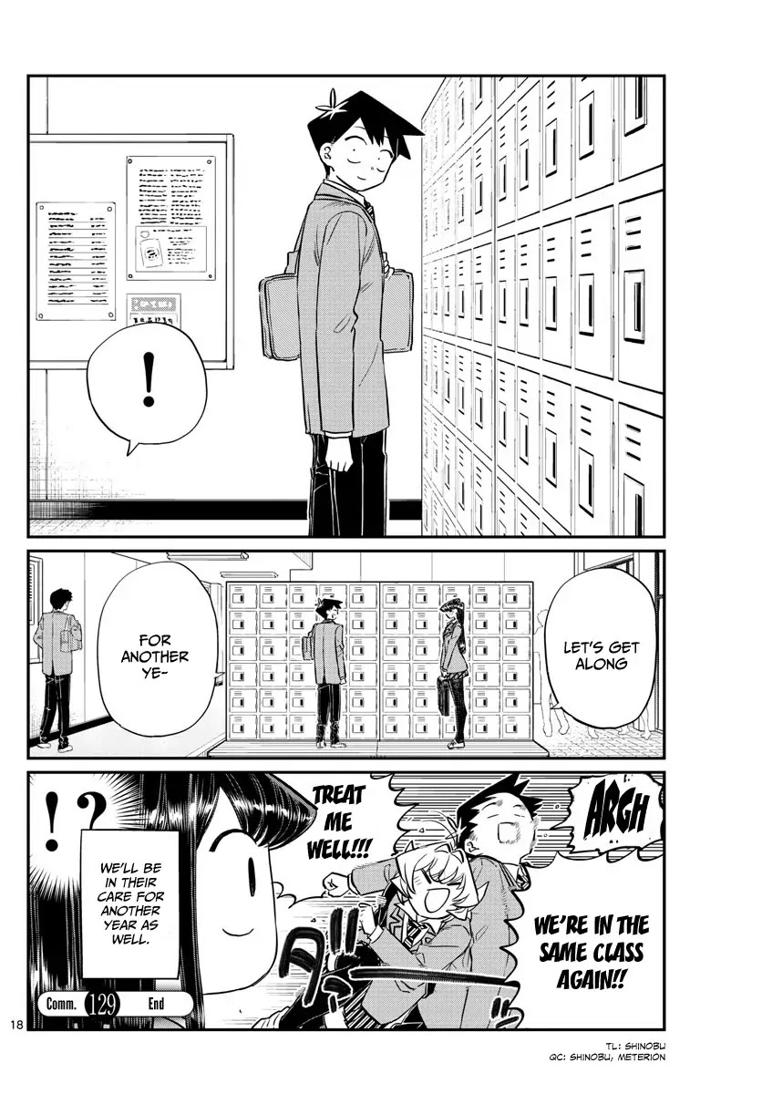 Komi-san wa Komyushou Desu Chapter 129 page 18 - Chapter 129