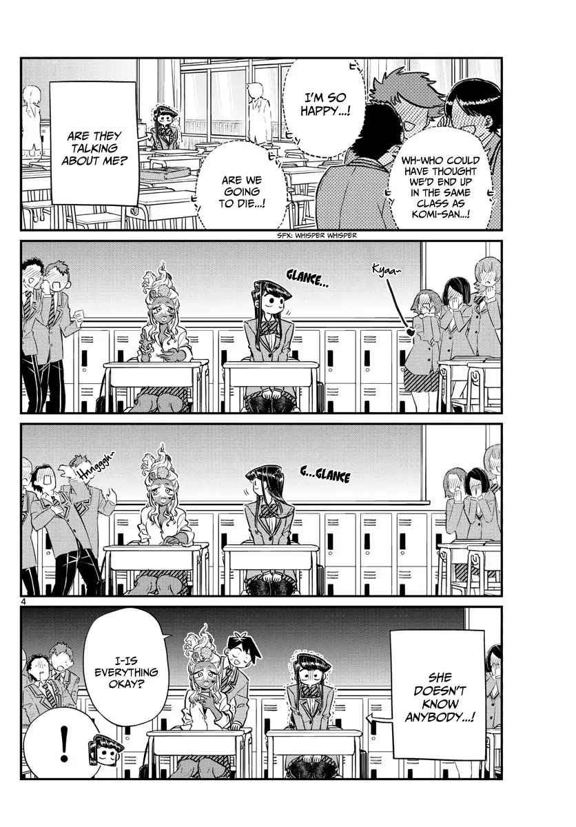 Komi-san wa Komyushou Desu Chapter 130 page 4 - Chapter 130: New Class