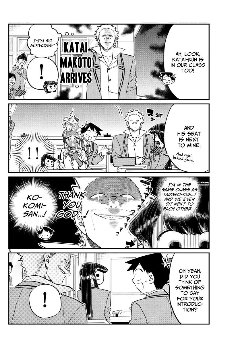 Komi-san wa Komyushou Desu Chapter 130 page 6 - Chapter 130: New Class