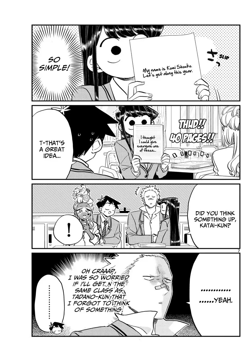 Komi-san wa Komyushou Desu Chapter 130 page 7 - Chapter 130: New Class