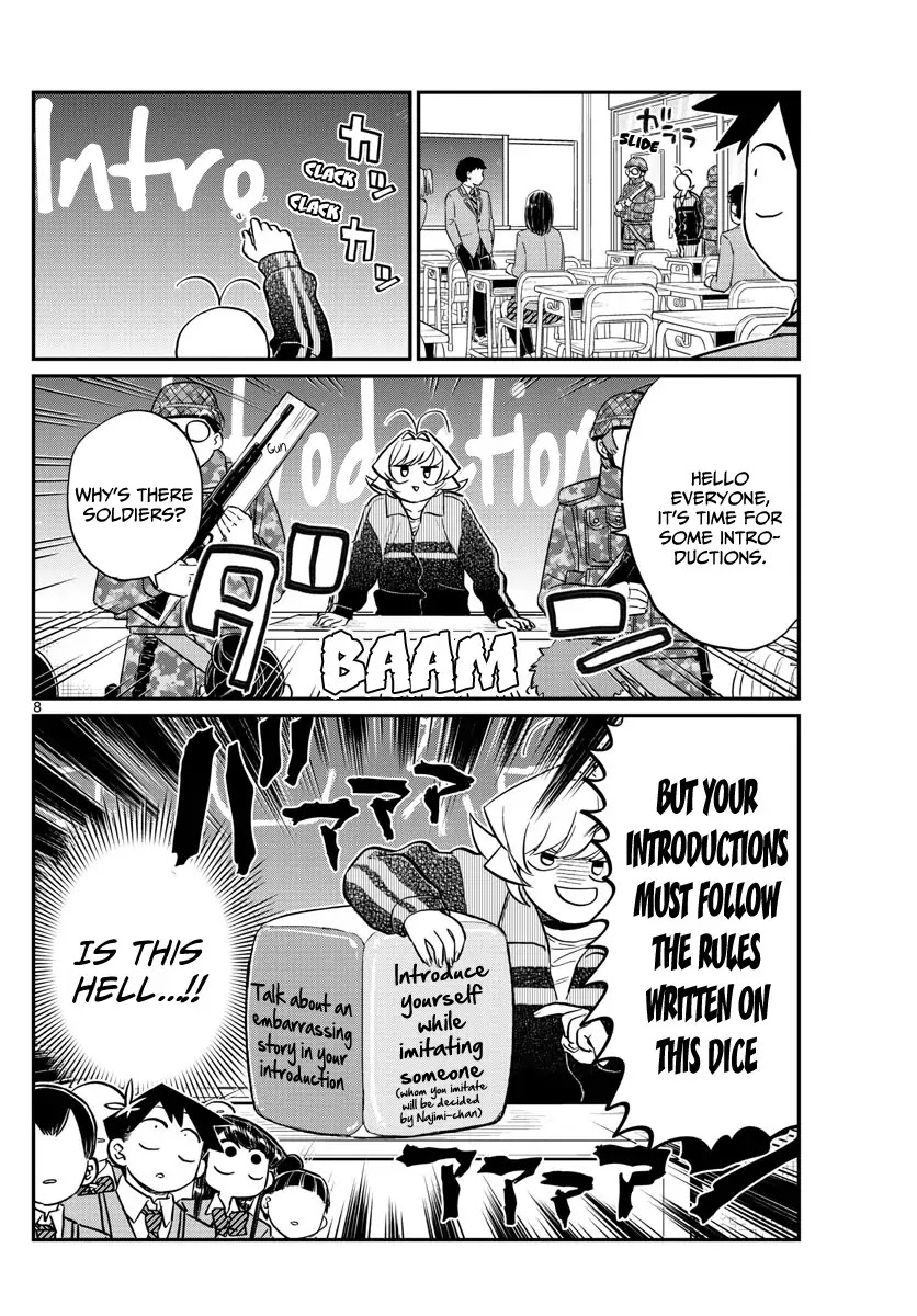 Komi-san wa Komyushou Desu Chapter 130 page 8 - Chapter 130: New Class