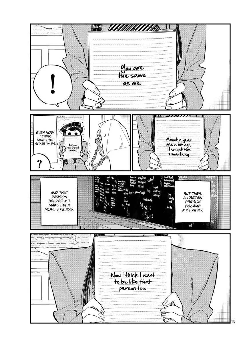 Komi-san wa Komyushou Desu Chapter 132 page 15 - Chapter 132: I'm The Same