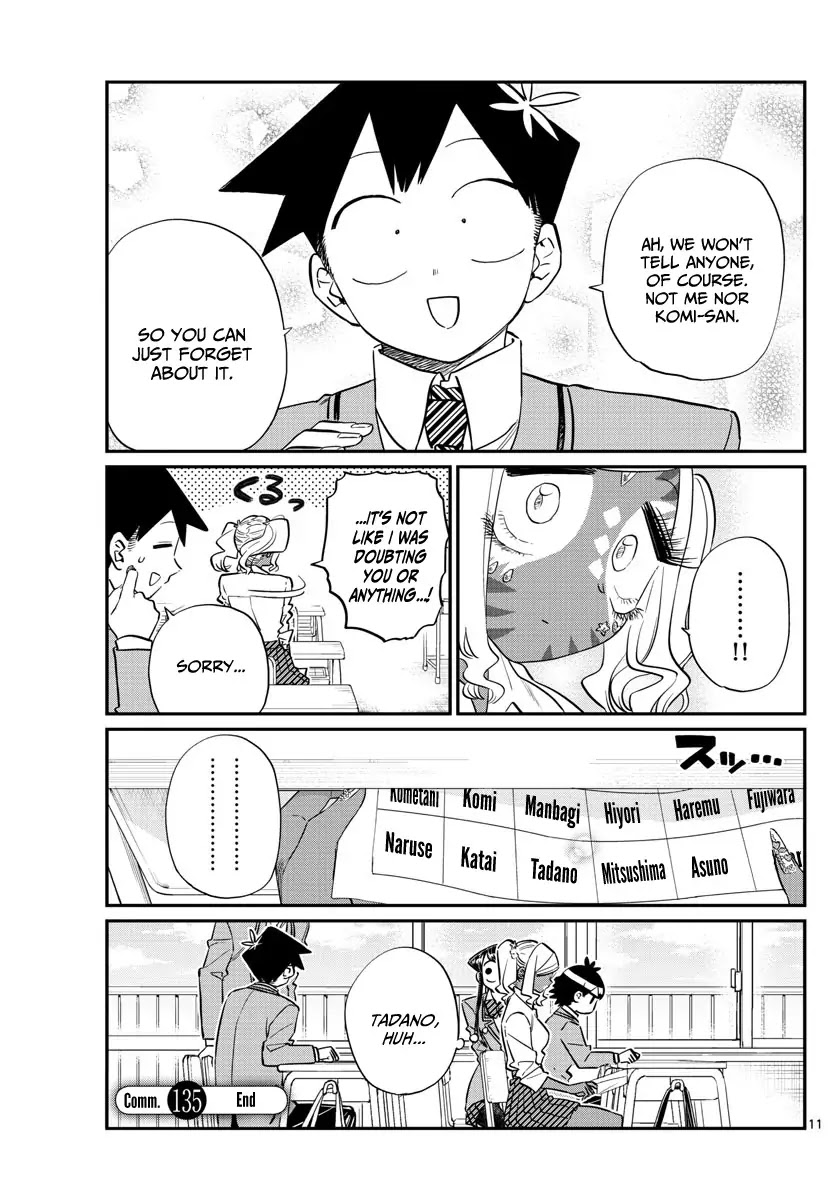 Komi-san wa Komyushou Desu Chapter 135 page 4 - Chapter 135: Communication 135