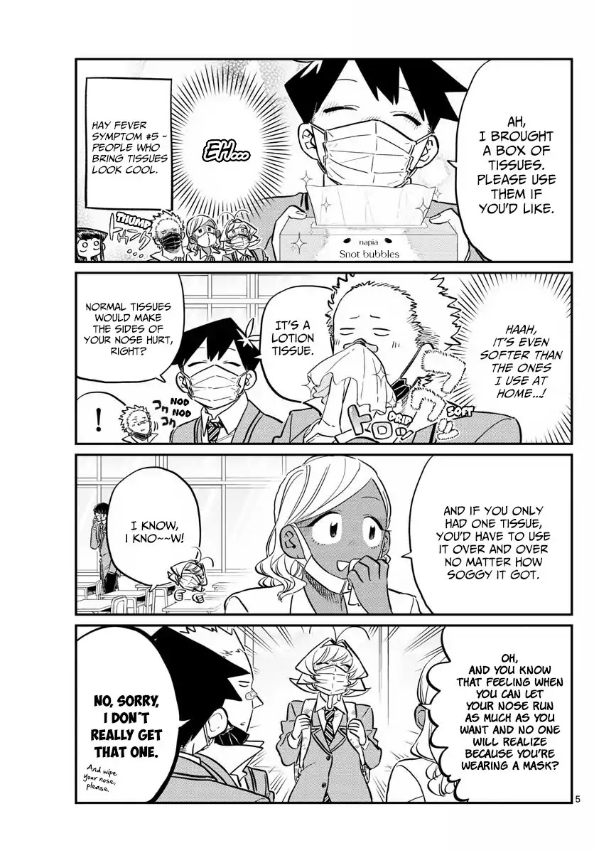 Komi-san wa Komyushou Desu Chapter 138 page 5 - Chapter 138: Hay Fever