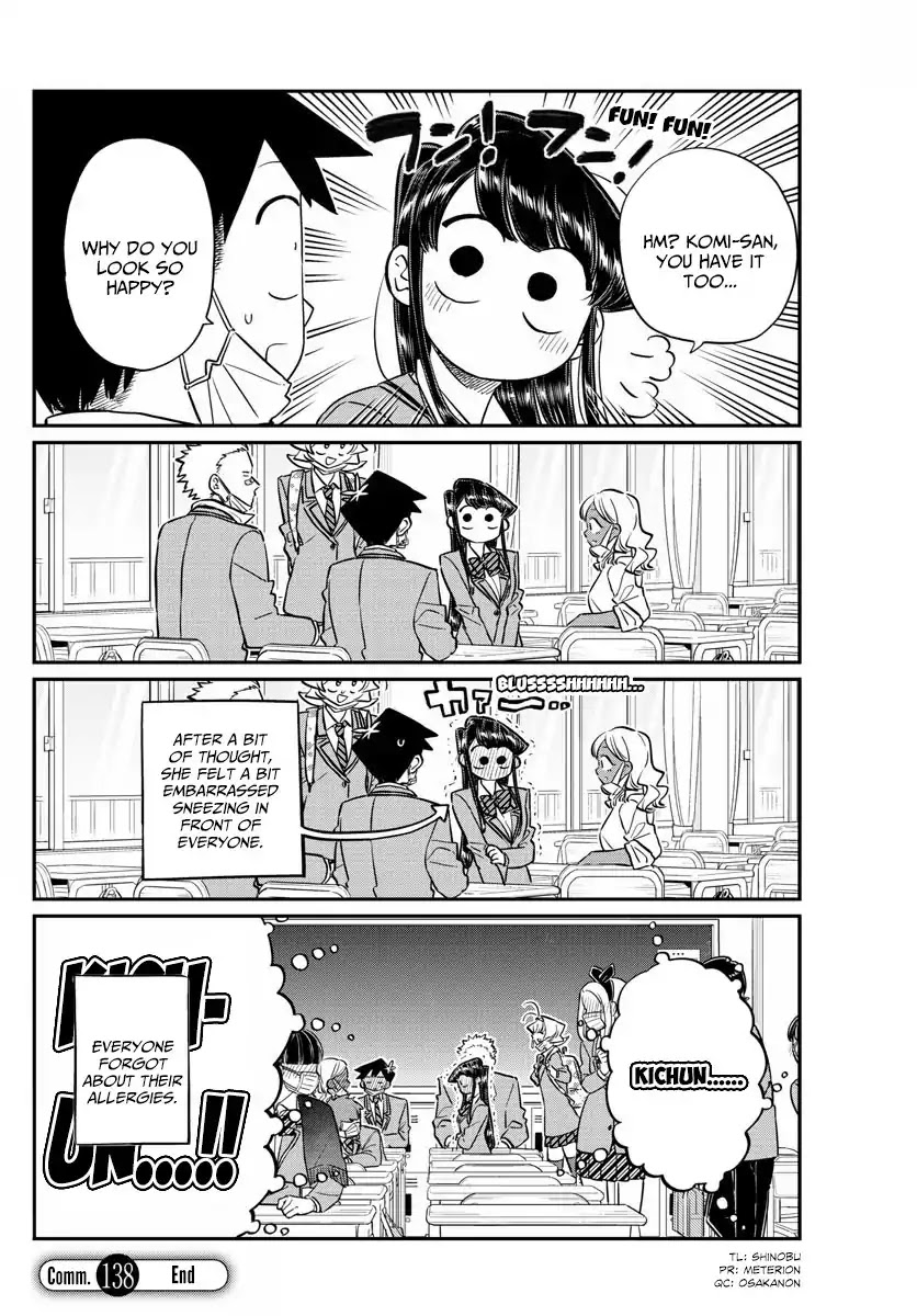 Komi-san wa Komyushou Desu Chapter 138 page 8 - Chapter 138: Hay Fever