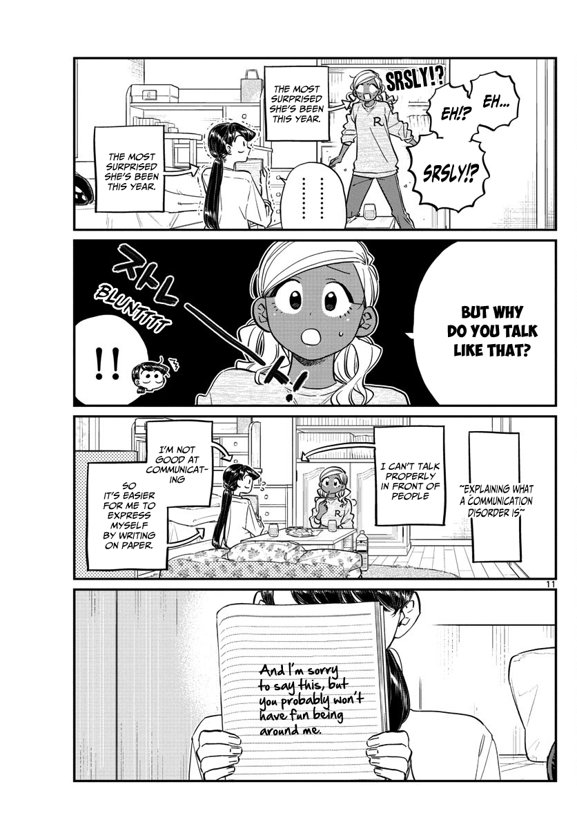 Komi-san wa Komyushou Desu Chapter 142 page 11 - Chapter 142: A Sleep over