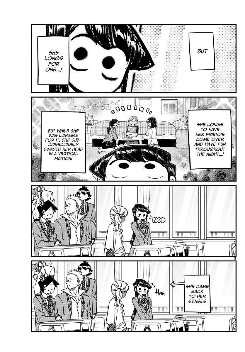 Komi-san wa Komyushou Desu Chapter 142 page 3 - Chapter 142: A Sleep over