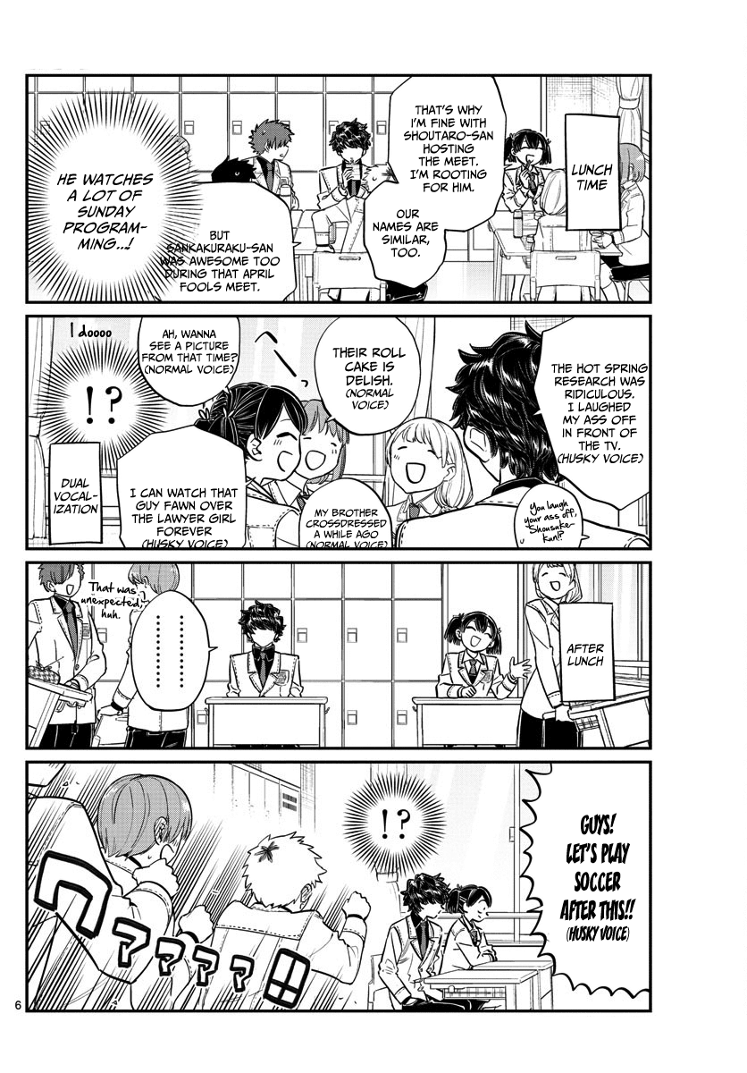 Komi-san wa Komyushou Desu Chapter 143 page 6 - Chapter 143: Soccer
