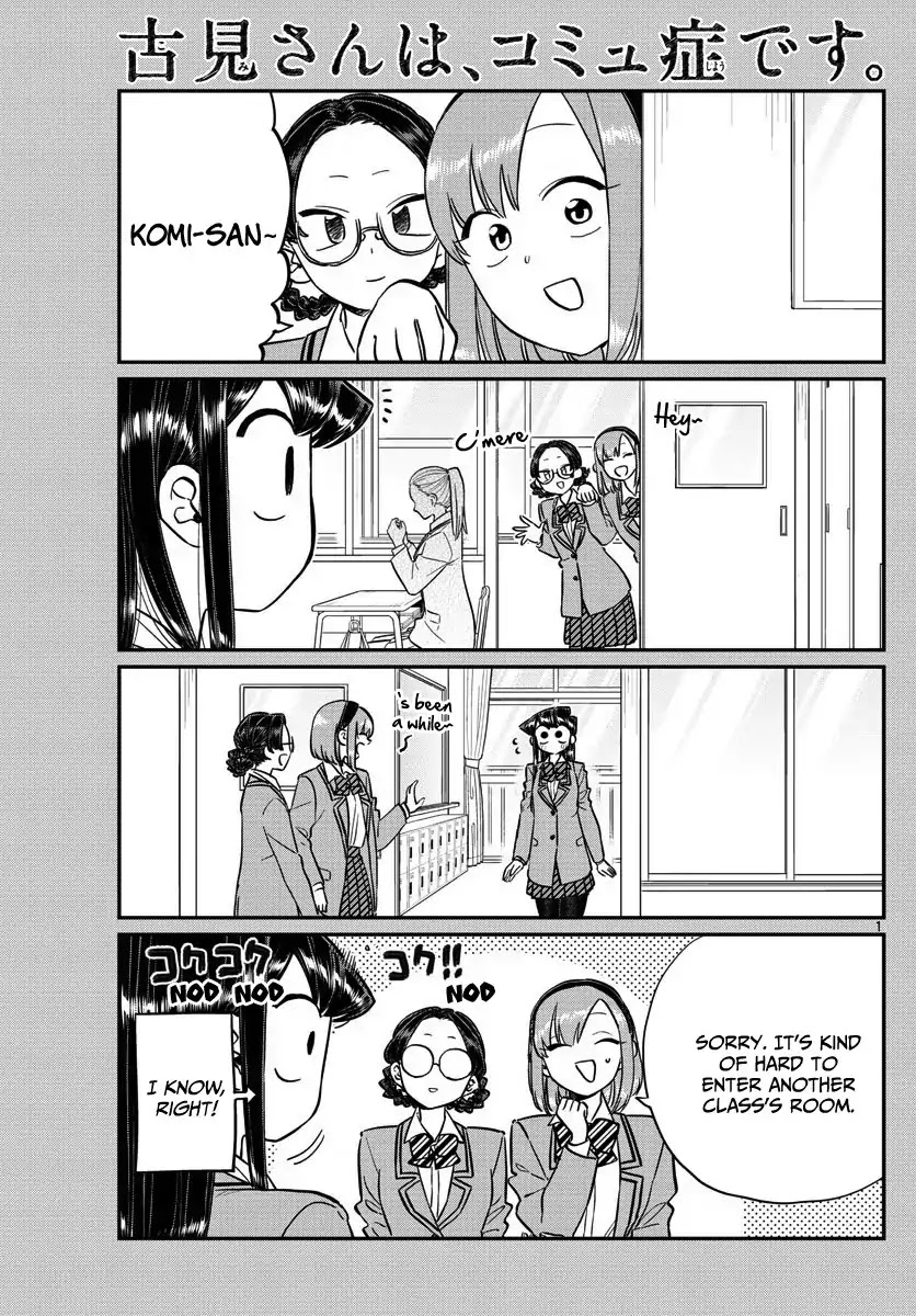 Komi-san wa Komyushou Desu Chapter 149 page 1 - Chapter 149: Katou-san's home